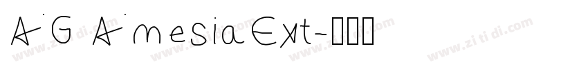 AG AmesiaExt字体转换